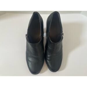 Women's Aerosoles Black Boot Ankle Booties with 3 inch heel Size 9.5